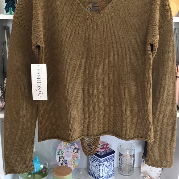 REBECCA MINKOFF Shredded Back Long Sleeve Knit Top - Picture 7 of 16